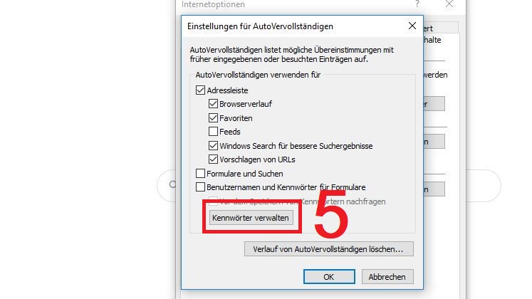Gespeicherte Passwörter Anzeigen Internet Explorer 11 Windows 7 praxistipps.chip.de